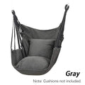 HÄNGELUX Hanging Chair | 250 kg Load Capacity | For Balcony, Garden & Living Room | Soft Cotton Mix – White/Grey/Black