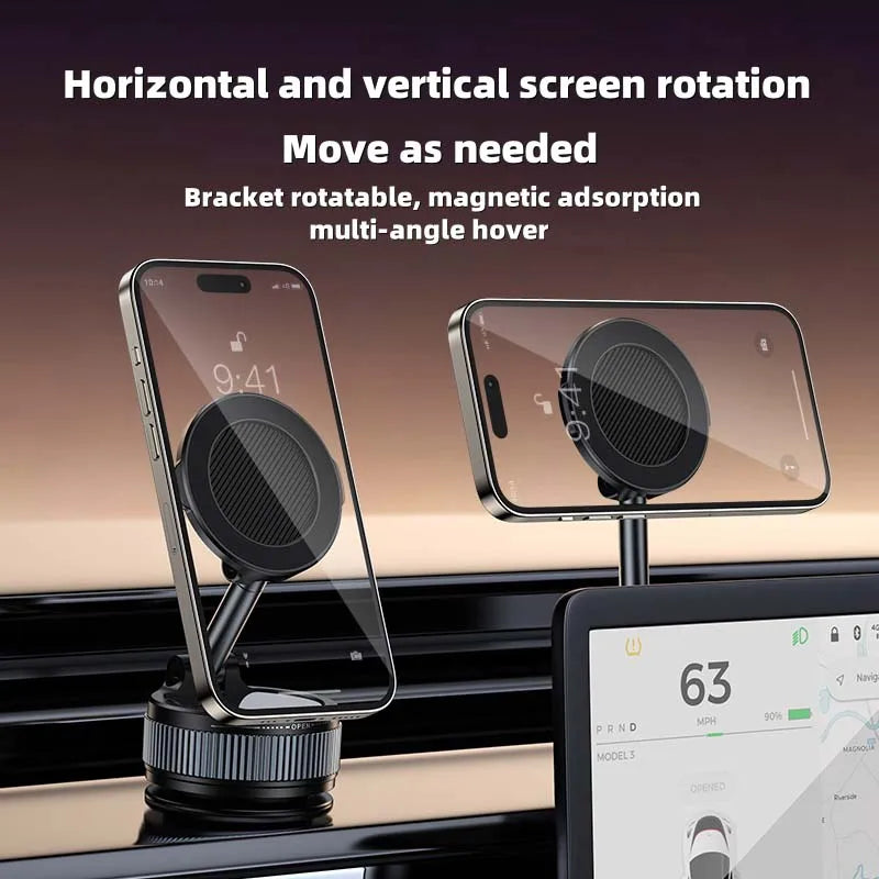 360° Rotatable Vacuum Magnetic Phone Holder