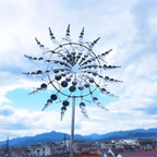 Unique Solar-Powered Kinetic Metal Windmill Spinner - Magical Wind Collectors for Patio, Garden, Lawn Outdoor Decoration