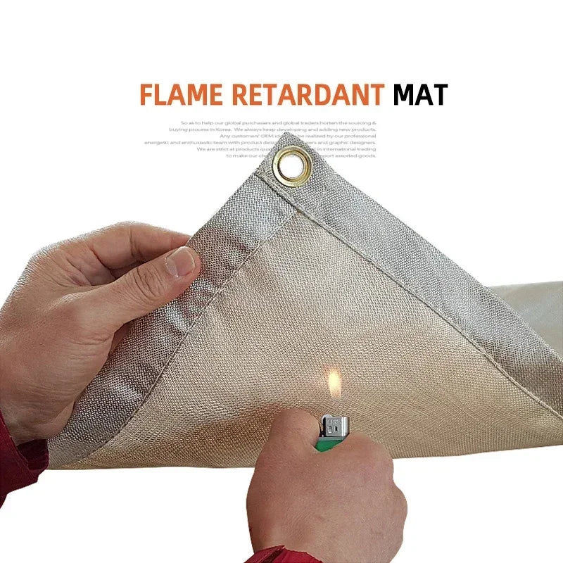 Ignisafe Fire Protection Mat | Heat Resistant & Foldable | For Grill & Fire Pit