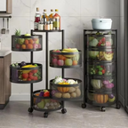 360° Rotating Multi-Layer Kitchen Round Storage Rack