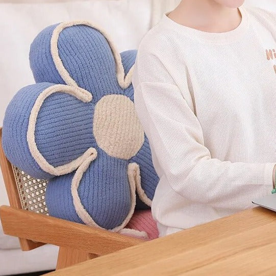 Pastel Fluffy Flower Cushion