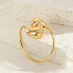 Bold Water Drop Bangle Bracelet