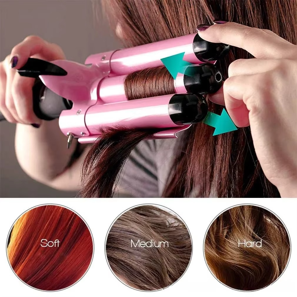 Ceramic Triple Barrel Wave Styler for Perfect Curls