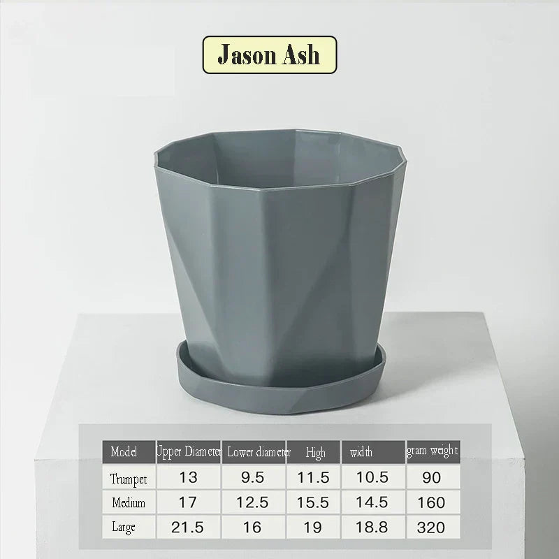 Nordika Planter | Scandinavian Design | Durable Resin | For Plants & Decoration