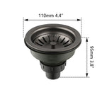 AquaGuard Stainless Steel Sink Strainer with Odor Filter – Pop-Up Stopper & Anti-Blocking Basket