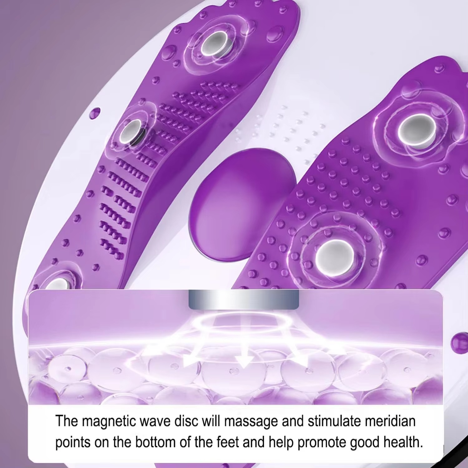 Magnetic Waist Torsion Disc with Foot Massage