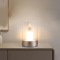 AuraFlame LED Candle | Gesture Control & Stepless Dimmable | USB Rechargeable | Warm Light 2400K | 8.5 × 8.5 × 13 cm