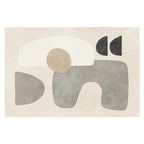 Plush Area Rug with Non-Slip Backing for Bedroom or Living Room
