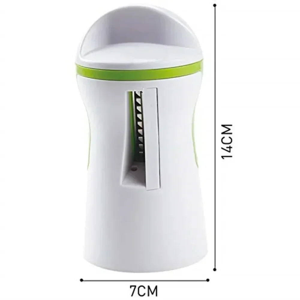 VeggiTwist Spiral Cutter | For Vegetables & Cheese | Manual & Compact | Stainless Steel & BPA-free Plastic