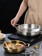 GastroPan – Stainless Steel Sauce & Paella Pan with Handle