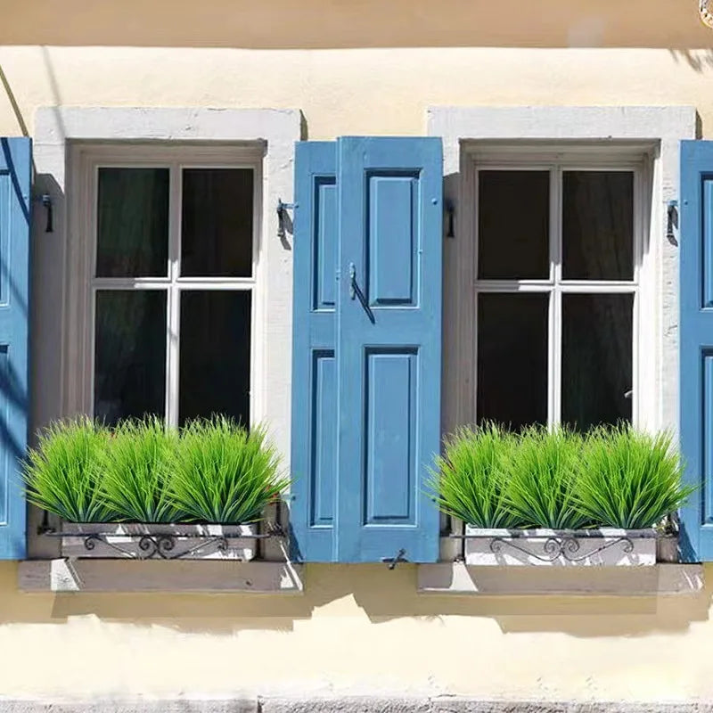 Artificial Wheat Grass Plant Made of Plastic – Decorative Grass for Garden, Home and Outdoor Area