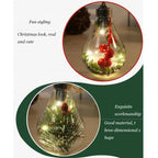 LumiLeaf LED Light Orb with Leaves | Transparent Decorative Light with Warm Sparkle | Battery Operated & Hangable | For Weddings, Christmas & Living Room