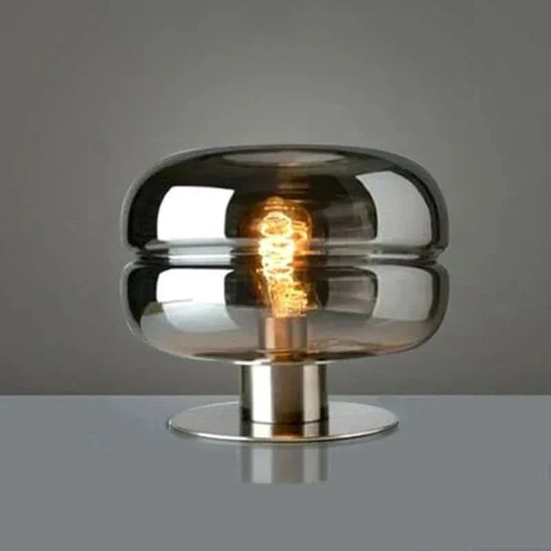 Scandinavian Glass Table Lamp – AuroraForm E27