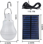 Solar lamp with solar panel – Energy-saving LED lamp for indoor and outdoor use