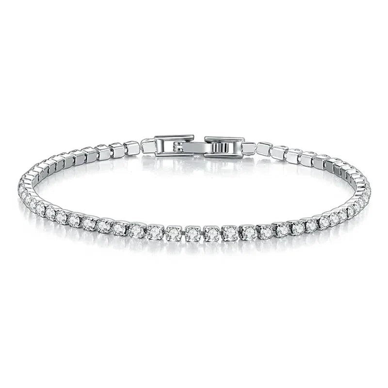 Tennis Bracelet – Shine with Attitude: Elegance in Sterling Silver and Hip-Hop Flair!
