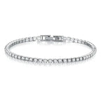 Tennis Bracelet – Shine with Attitude: Elegance in Sterling Silver and Hip-Hop Flair!