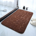 Non-slip Bath Mat made of Memory Foam with Pebble Relief