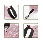 Luxury Retractable Leash with Rhinestones for Small Dogs & Cats