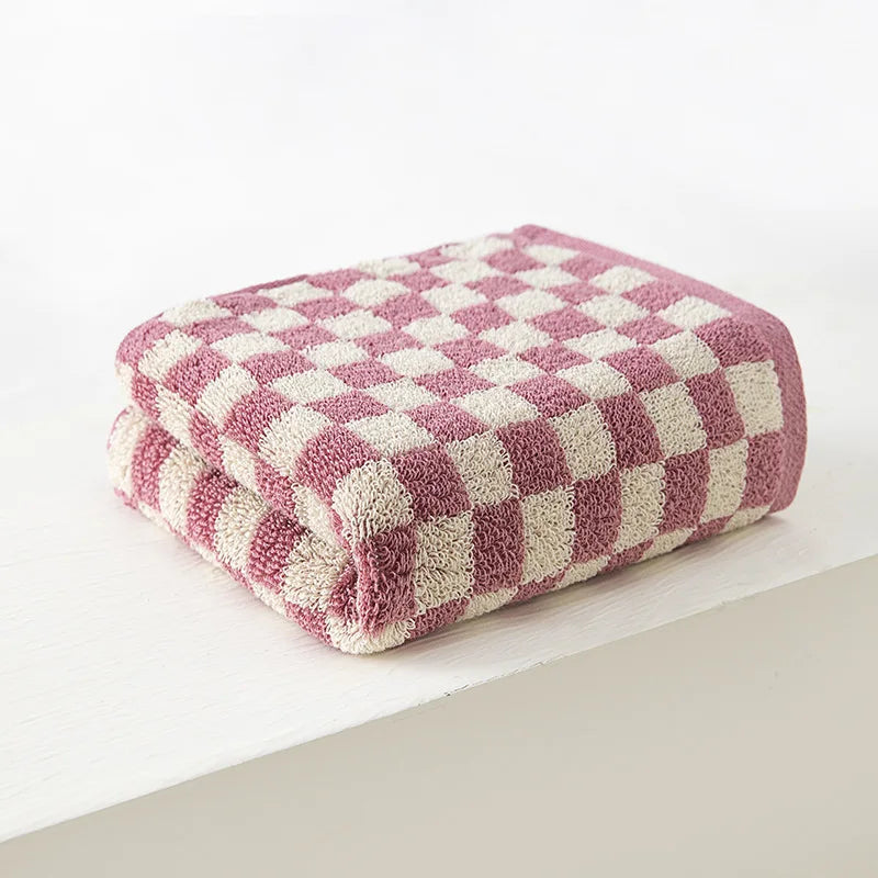 Grids Cotton Face Towel
