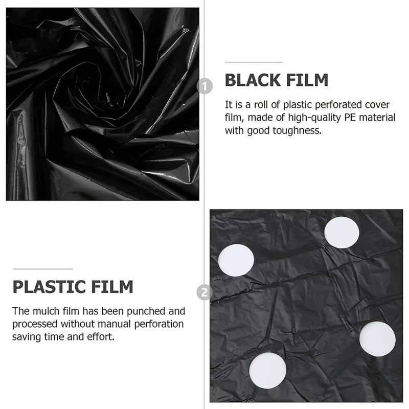AgroShield Weed Fabric | Black Mulch Film | Plant Protection & Yield Increase | Ideal for Greenhouses