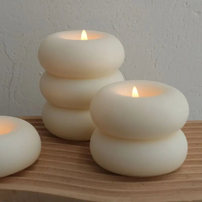 Donut Aromatherapy Candle Round Smokeless