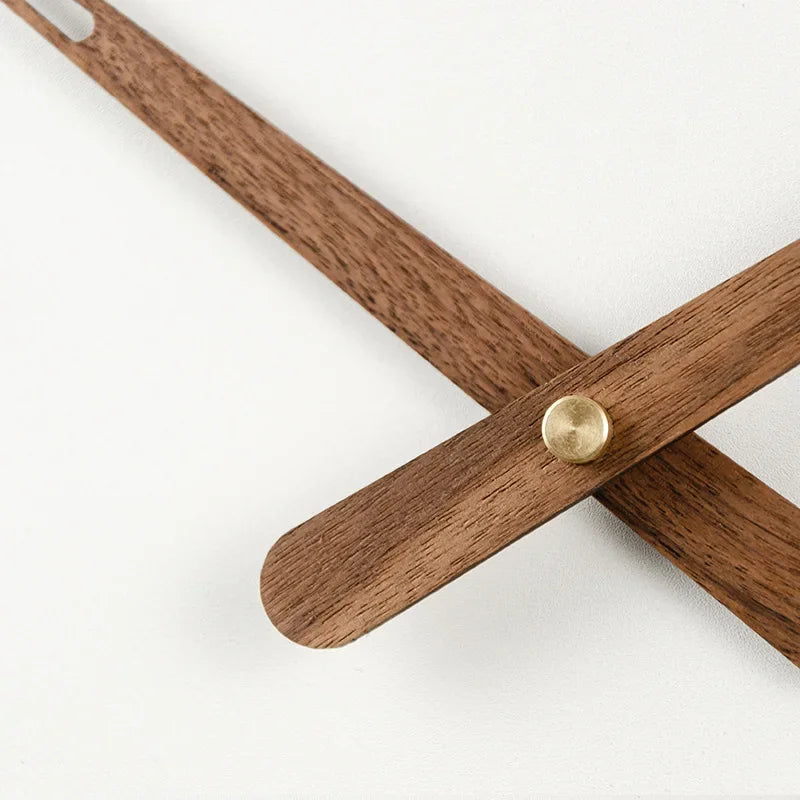WoodSphere Clock - Large DIY Wall Clock with Walnut Wood