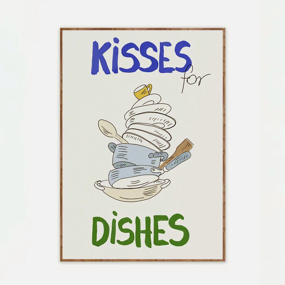 Kisses for Dishes Wall Art