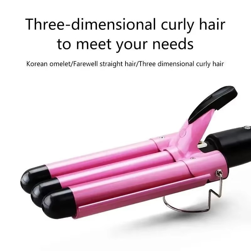 Ceramic Triple Barrel Wave Styler for Perfect Curls