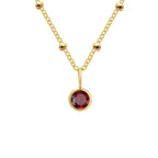Dainty Birthstone Satellite Choker Necklace