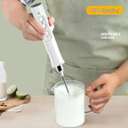 3 In 1 Electric Milk Frother Rechargeable Milk Frother Handheld Frothing Device High Speeds Milk Frother Drink Mixer Coffee