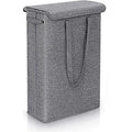 NarrowBin Laundry Basket | Narrow & 45L Volume | With Lid & Handles | For Bathroom & Hall