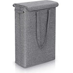 NarrowBin Laundry Basket | Narrow & 45L Volume | With Lid & Handles | For Bathroom & Hall