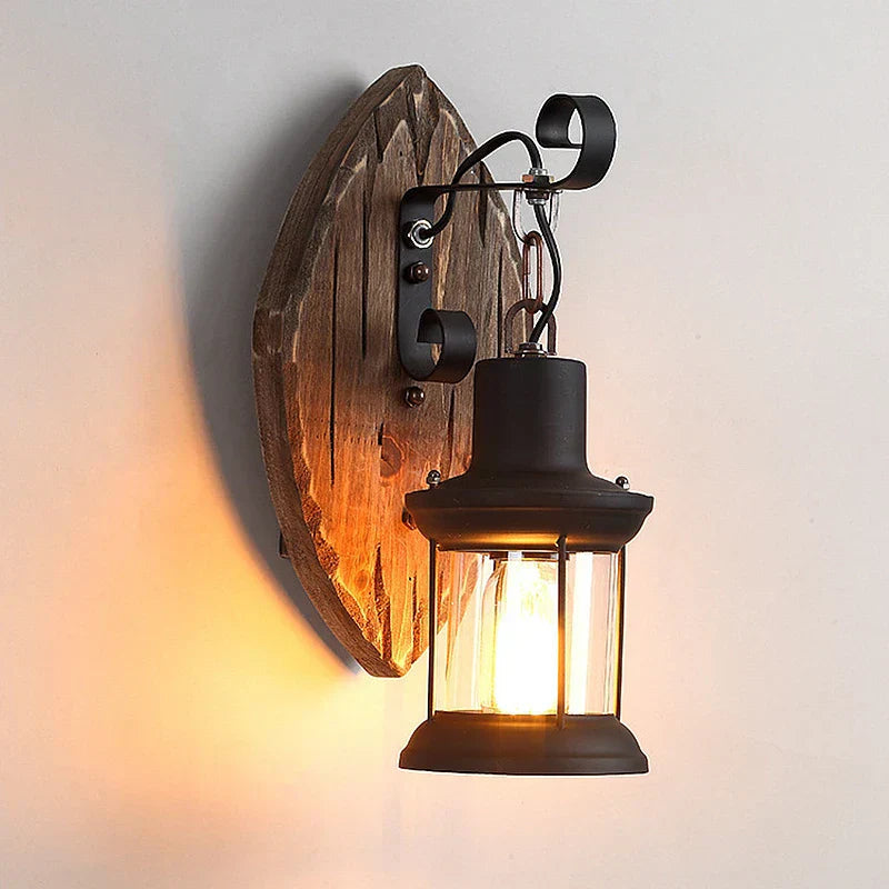 Retro Lantern Lamp Industrial Lantern Wall Light
