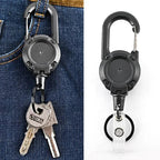 Anti-theft Metal Elastic Keychain