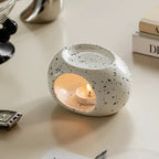 Aroma Oven Scentura | Black Ceramic Scent Diffuser | For Essential Oils & Incense Sticks | Spa & Home