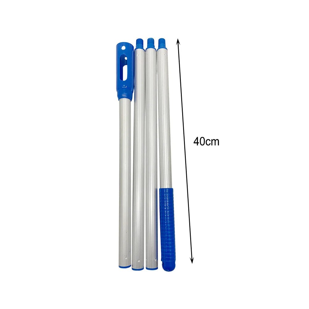 Pool skimmer AquaFlex | Telescopic pole & fine mesh net | For leaves & dirt | Extra large catch area