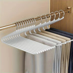 Clothoria | Open Pants Hangers | Space-Saving & Stable | Metal with Anti-Rust Coating