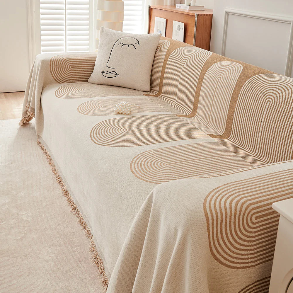 ScandiLoom Tassel Blanket | Four Seasons | Sofa & Scratch Protection | Blanket & Rug in One Description