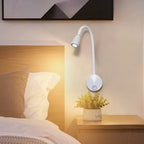 Versatile LED Wall Lamp: Modern, Flexible, Perfect for Reading in Bed
