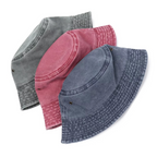Versatile Denim Bucket Hat - Unisex, Foldable & Stylish