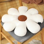 Boucle Plush Flower Cushion