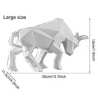 ToroArte Bull Sculpture | Nordic Design | Resin Figure Modern | 35 cm / 26 cm