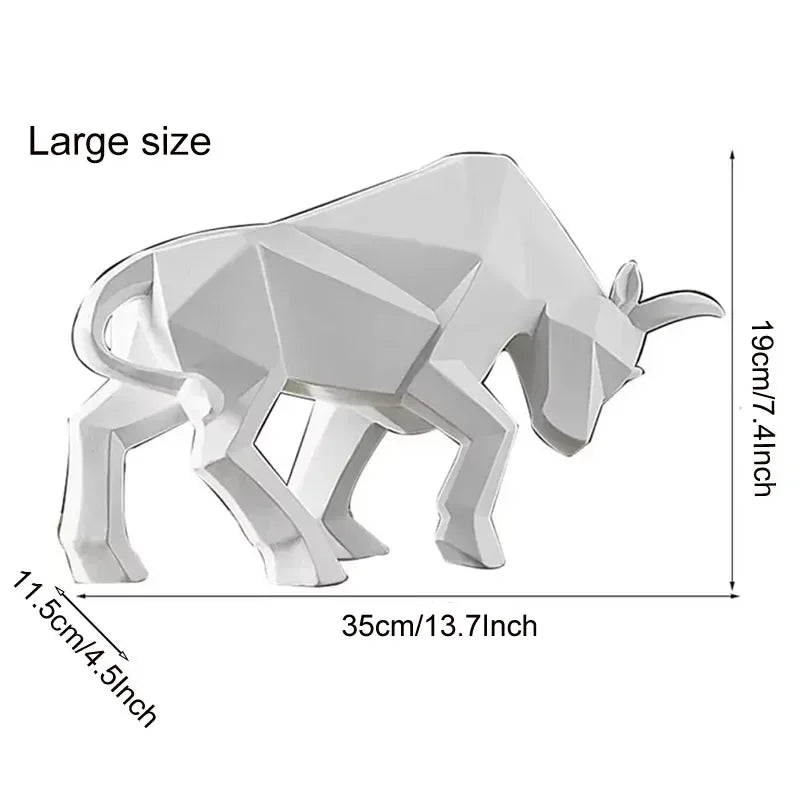ToroArte Bull Sculpture | Nordic Design | Resin Figure Modern | 35 cm / 26 cm