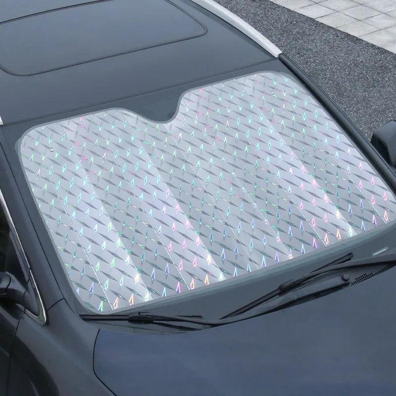 SOLVEX Auto Sunshade | UV Protection & Heat Protection for Front and Rear Windows | Reflective Aluminum Foil | Universally Compatible