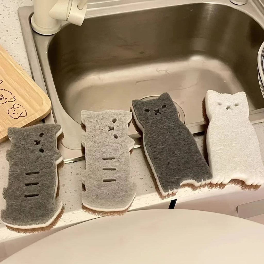 Mini Cat Multi-Purpose Cleaning Sponge