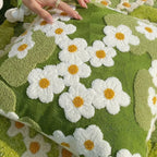 Flower Garden Embroidery Cushion Cover
