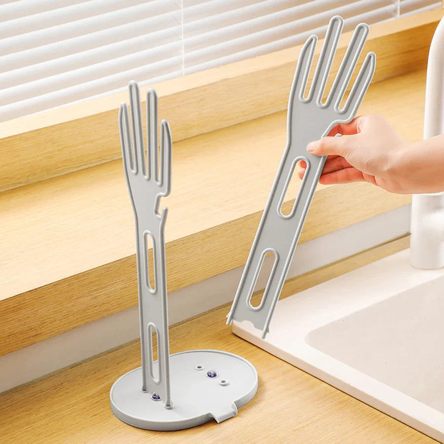 TROCKINO Drying rack for kitchen gloves | Glove holder & drying stand | Space-saving & hygienic | 34×16×13 cm
