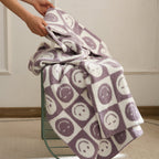 Smiley Checkered Blanket