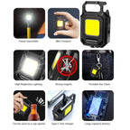TorchKey Mini Flashlight | 1000 Lumen | Magnetic Base & USB-C | Keychain Format